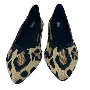 MIA Animal Leopard Print Pointed Toe Flats - BRAND NEW - Size 11